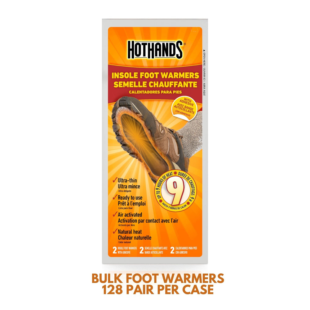 Bulk HotHands® Adhesive Foot Warmers | 8 Displays, 128 Pair